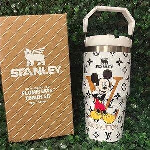 Stanley White and Black Tumbler with Mickey Mouse Design. 20oz